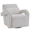 LOVMOR Cozy Teddy Fabric Armchair - Modern Sturdy Lounge Chair with Curved Arms and Thick Cushioning for Plush Comfort - 4 of 4