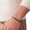 Men's Bracelet in Stainless Steel, Genuine Leather and Beads, Casual Multimaterial Jewelry for Men - 2 of 4
