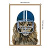 Amanti Art Football Lion by Yvette St. Amant Framed Canvas Wall Art - 4 of 4