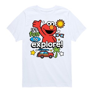 Boys' - Sesame Street - Elmo Fun To Explore Short Sleeve Graphic T-Shirt - 1 of 4