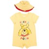 Disney Lion King Mickey Mouse Winnie the Pooh Nightmare Before Christmas Lilo & Stitch Baby Romper and Bucket Sun Hat Newborn to Infant - 2 of 4
