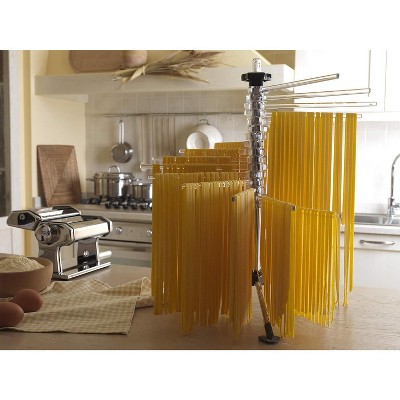 Marcato Atlas Clear Collapsible Pasta Drying Rack with Steel Base
