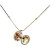 Dainty Gold Necklace for Women, 14k Gold Butterfly Shell Locket Charm, Gifts for Women Teen Girls - 3 of 4