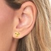 10k Yellow Gold 9mm Knot Stud Earrings - 2 of 3