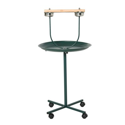 Pawhut 48" Rolling Tstand Bird Training Activity Playground With Perch