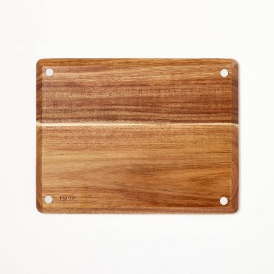 10&#34;x13&#34; Nonslip Acacia Wood Cutting Board Natural - Figmint&#8482;