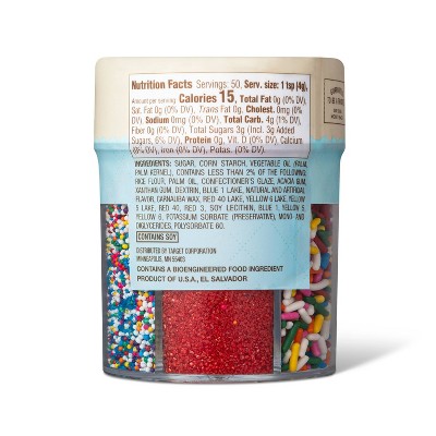 Rainbow 6 Cell Sprinkle Mix - 7oz - Favorite Day&#8482;