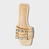 Women's Kelsey Rhinestone Buckle Slide Sandals - A New Day™ - 3 of 4
