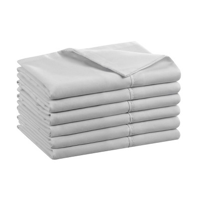 Standard White Cotton and Polyester Hypoallergenic Pillowcases - Pack of 12