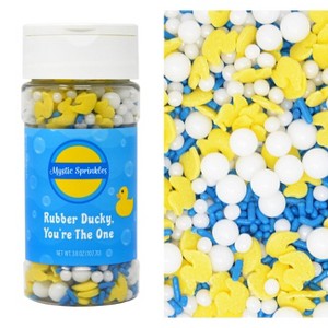Mystic Sprinkles Rubber Ducky, You're the One! Sprinkle Mix 3.8oz Bottle - 1 of 4