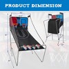 Costway Dual Shot Basketball Arcade Game with 8 Game Modes Electronic Scoring Blue/Green/Red/White - 3 of 4