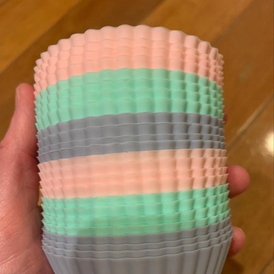 24ct Rainbow Foil Cups : Target