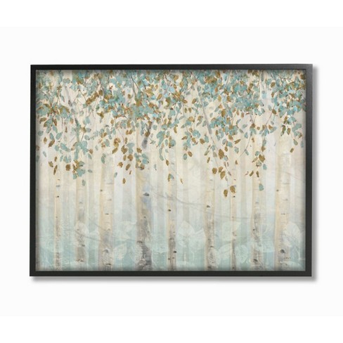 Stupell Industries Abstract Forest Leaves Trees Blue Tan Soft Painting - image 1 of 4