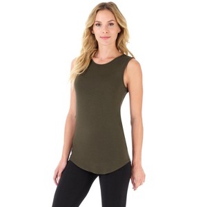 Rekucci Women's Soft Jersey Knit Sleeveless Tank Top – Casual & Versatile Everyday Wear - 1 of 3