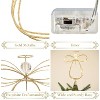 Aoibox Lighted Christmas Tree Topper Angel 10 Inch Gold Metal Wire Angel with Timer LED Lights for 6ft 9ft Tree 1 Piece - 4 of 4