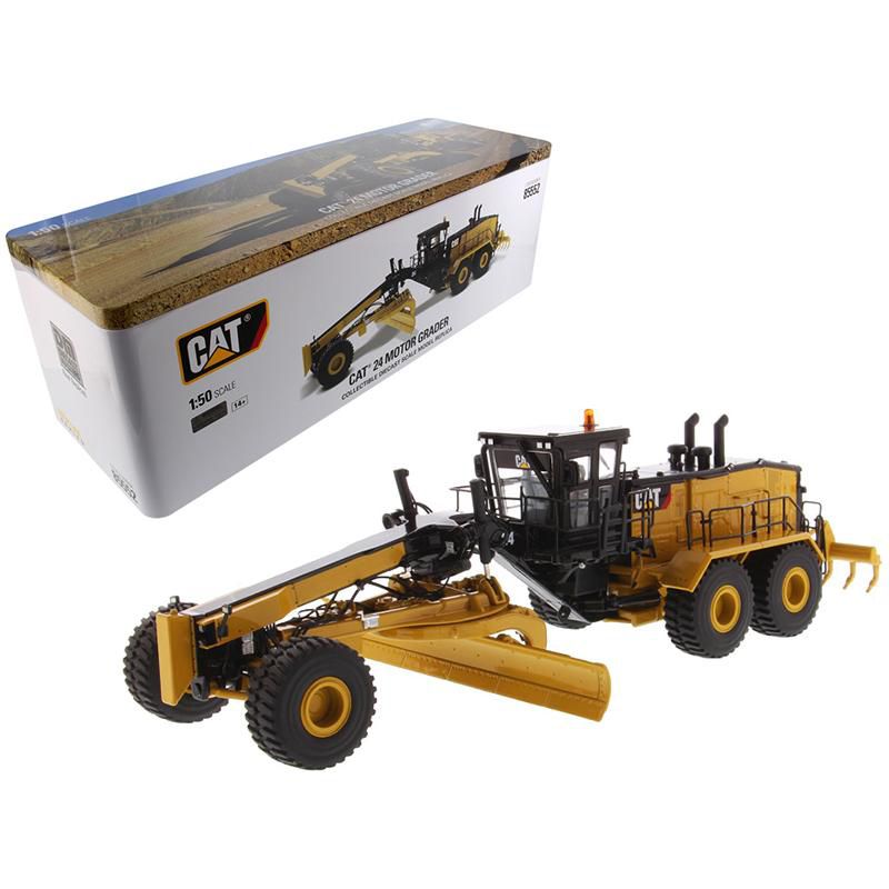CAT Caterpillar 24 Motor Grader with Operator "High Line Series" 1/50 Diecast Model by Diecast Masters, 1 of 5