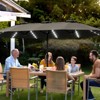 Infurnic Patio Umbrellas Double Sided Twin Patio Umbrella Crank Outdoor for Backyard, Lawn, Large Size, Gray, 181.1“*106.2"*94.5" - 2 of 4