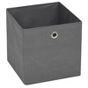 vidaXL Storage Boxes 10 pcs Non-woven Fabric 12.6"x12.6"x12.6" Gray - 3 of 4