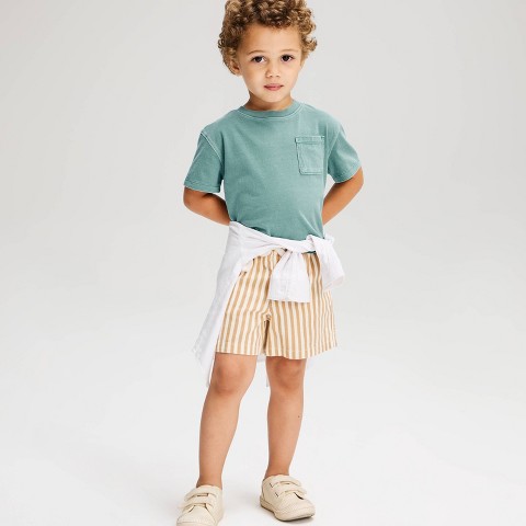 Детские футболки Cat & Jack Toddler Boys' Relaxed Short Sleeve Pigment Dye T-Shirt - Cat & Jack™ Teal 5T