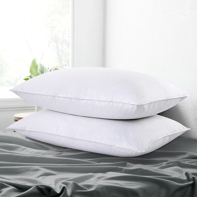 Peace Nest White Goose Down Feather Bed Pillows Set Of 2 : Target
