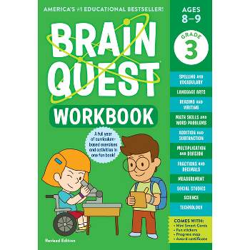 Brain Quest Workbook: 3rd Grade Revised Edition - (Brain Quest Workbooks) by  Workman Publishing (Paperback)