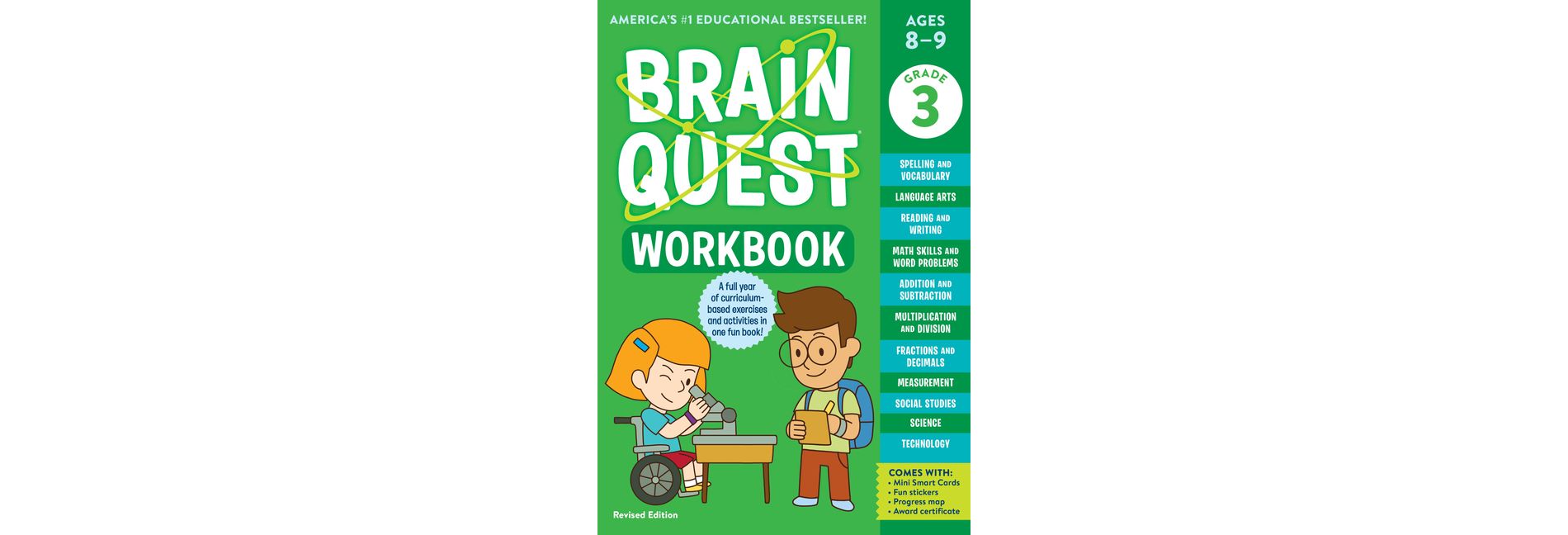 Brain Quest Workbook: 3rd Grade Revised Edition - (Brain Quest Workbooks) by  Workman Publishing (Paperback)