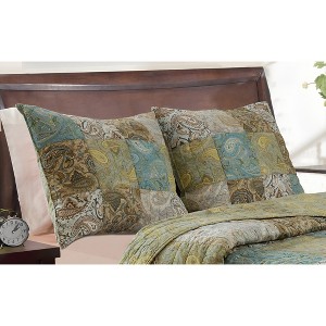 Greenland Home Fashions Vintage Paisley Multi Sham - 1 of 4