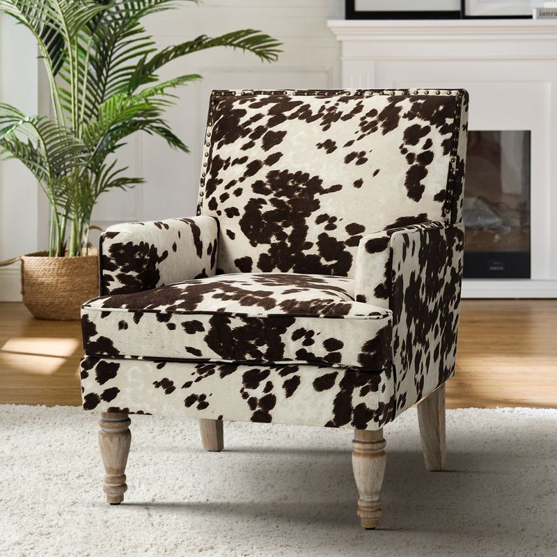 Asiab Upholstered Armchair with Nailhead Trim| Karat Home, 2 of 11