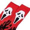 Ghostface With Blood Women's Red Athletic Crew Socks - 3 of 3