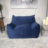 Lyngins Velvet Bean Bag Chairs for Kids and Adults,Comfy Lazy Chairs with Armrests for Living Room - 2 of 4