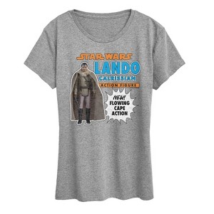Women's - Star Wars - Lando Action Figure Short Sleeve Graphic T-Shirt - 1 of 4