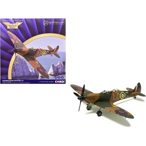 Supermarine Spitfire T.9 Aircraft "SM520, Spitfires.com, Goodwood Aerodrome" British Royal Air Force 1/72 Diecast Model by Corg - 1 of 4