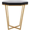 Danna Metal End Table - SFV3510A - Gold/Black - Safavieh Couture - 4 of 4