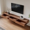 Modern Floating TV Stand Wall-Mounted Media Console with Storage - 4 of 4