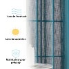 HLC.ME Abbey Faux Linen Textured Semi Sheer Privacy Light Filtering Window Grommet Thick Curtain Panels, Set of 2 - 3 of 4