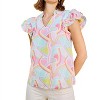 Women's Double Ruffle Sleeve Top - MICHELLE MCDOWELL - image 2 of 4