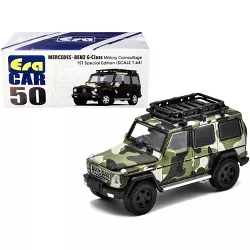 Mercedes Benz G-Class with Roof Rack Military Camouflage 1ST Special Edition 1/64 Diecast Model Car by Era Car