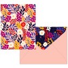 16ct Assorted Blank Note Cards Bright Bloom : Target