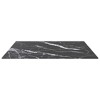 vidaXL Table Top Black 27.6"x27.6" 0.2" Tempered Glass with Marble Design - 3 of 4