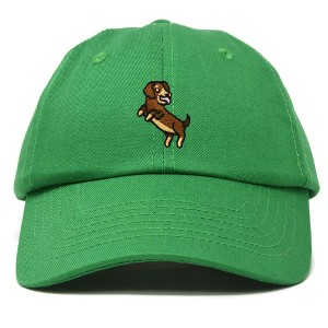 Dalix Dachshund Embroidered Cotton Dad Hat Casual Adjustable Baseball Cap for Dog Lovers Womens - 1 of 4