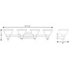 Progress Lighting Madison 4-Light Wall Bracket, Brushed Nickel, White Etched Glass - 2 of 3