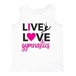 The Juniper Shop Live Love Gymnastics Toddler Tank - 1 of 4