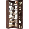 Besiost 6-Tiers Corner Bookshelves with Open Storage, 71" Tall Display Shelves for Bedroom - 3 of 4