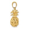 Black Bow Jewelry 14k Yellow Gold Small 3D Cutout Pineapple Pendant - 2 of 4