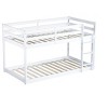 PAGED Wooden Twin over Twin Bunk Bed, Modern Bed Frame with Ladder and Guardrail, Loft Bed for Boy and Girl, Easy Assembly - 4 of 4