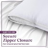 Circles Home Wedge Pillow Cover 100% Cotton, Zippered Wedge Pillow Case Protector 1 Piece - 4 of 4