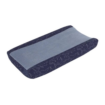 NoJo Cosmo Bear Super Soft Changing Pad Cover - Navy and Light Blue