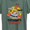 Women's - SpongeBob SquarePants - What Is Today Yesterdays Tomorrow Short Sleeve Graphic T-Shirt - image 2 of 4