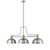Melange 3-Light Glass Ceiling Light - Dimmable Brushed Nickel Fixture for Dining Room & More - 2 of 4