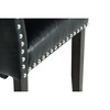 Hardwood Solids and Birch Veneers Side Chair (Set of 2) with Upholstered Seat, Pewter Nailhead Trim, Tapered Legs - 4 of 4